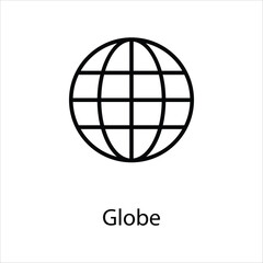 Globe icon vector stock
