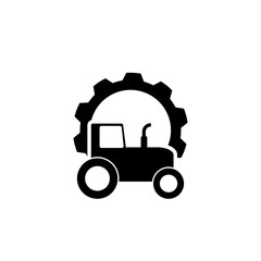 Tractor agriculture farm field tool icon isolated on white background