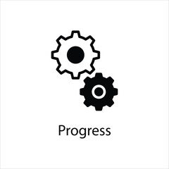 Progress icon vector stock