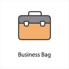 Business Bag icon vector stock