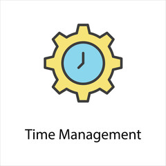 Time Management icon vector stock