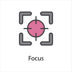 Focus icon vector stock