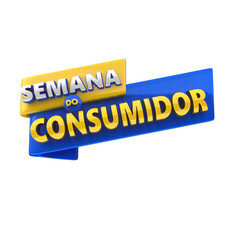 Selo 3D Dia do Consumidor