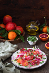 Blood orange salad with fennel and radish	