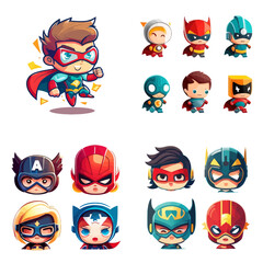 Cute SuperHero Character Very Cool Design