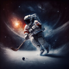 Plakat astronaut in space