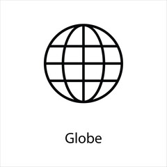 Globe icon vector stock