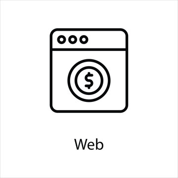 Web icon vector stock