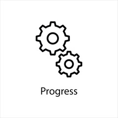 Progress icon vector stock