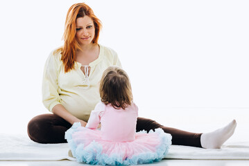 Young Mom With Cute Daughter