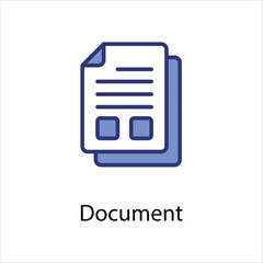 Document icon vector stock