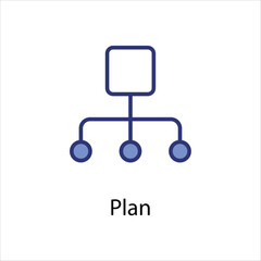 Plan icon vector stock