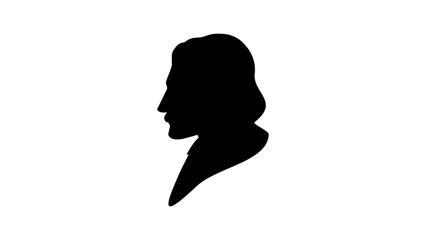 Nikolai Gogol silhouette