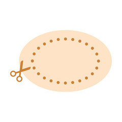 Cutting practice activities ellipse shape symbol element for preschool scissors activity for motor skills development for kids