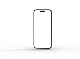 Fototapeta na wymiar All-screen smartphone mockup isolated 3d