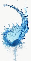 Water splash,water splash isolated on white background, AI generated