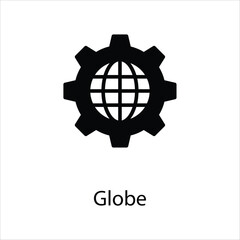 Globe icon vector stock