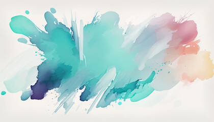Abstract watercolor background made of brushstrokes, splashes of color and creativity.