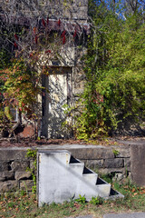 Abandoned Doorway and Steps in Ghost Town