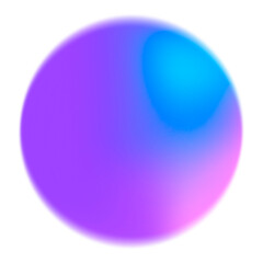 Gradient grainy shape on the white isolated background.