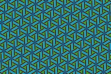 Geometric pattern in the colors of the national flag of Tanzania. The colors of Tanzania.