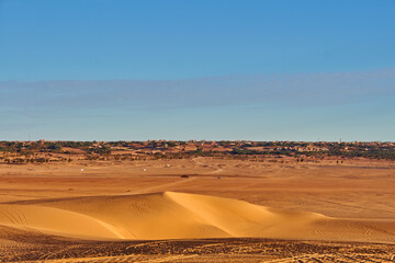 sand dunes in the desert