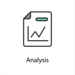 Analysis icon vector stock