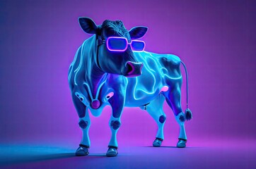 Dairy Cow Futuristic Coder Generative AI