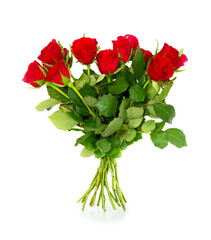 Bouquet of red scarlet roses