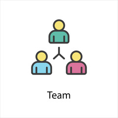Team icon vector stock