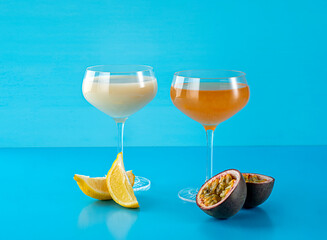 Photography of cocktail, martini passion fruit, pina colada, lemon, drink, alcohol, freshness,...