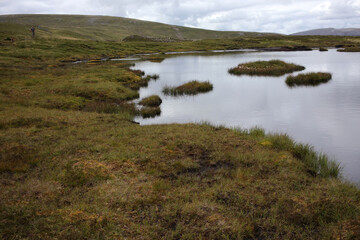 The cairnwell munros - Glenshee ski centre on the A93 - Braemar - The cairngorms - Aberdeenshire - Scotland - UK