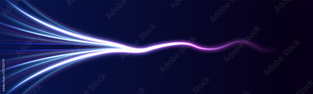 Poster purple electric light for banner. round circle picture frame with two tone neon color shade motion g