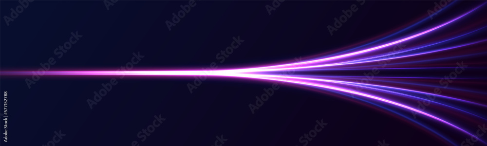 Poster purple electric light for banner. round circle picture frame with two tone neon color shade motion g