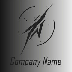 Creative minimalist logo with restrained design, Scandinavian style, runes,black and white, logo for business, companies, stores, websites, mobile applications
