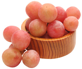 Organic red grapes