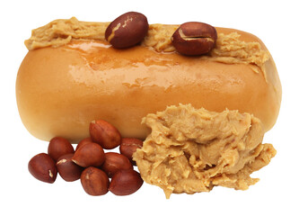 Peanut butter with bun