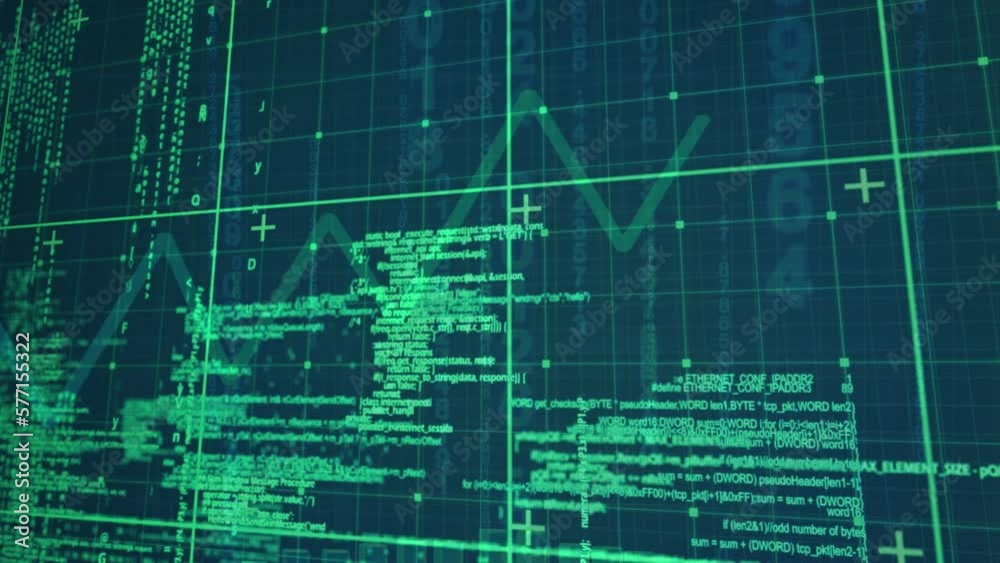 Poster animation of data processing over grid