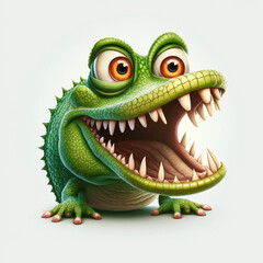 Fototapeta premium smiling crocodile