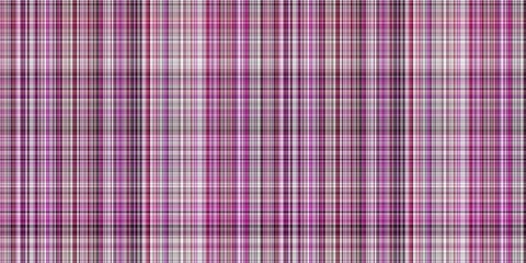 Viva magenta tartan seamless border. Gingham plaid kitchen cloth in color of the year 2023. Gingham trim. 