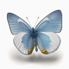 Generative AI - Butterfly isolated on white background