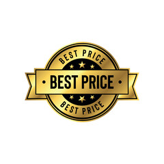 Best Price Golden Stamp Seal Vector Template