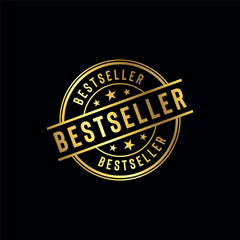 Bestseller Golden Stamp Seal Vector Template