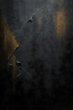 black gold background with a crack 
