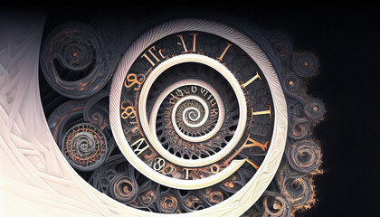Time Vortex Spiral - Generative Ai