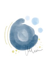 Watercolor abstract background White Illustration isolated paint.