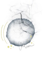 Watercolor abstract background White smoke grey Illustration