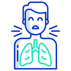 breathing problem icon