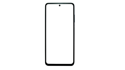 Smartphone with transparent background and with transparent screen
