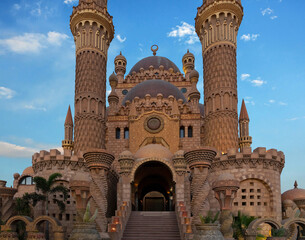 Sharm El-Sheikh, Egypt: El Sahaba mosque architecture.
